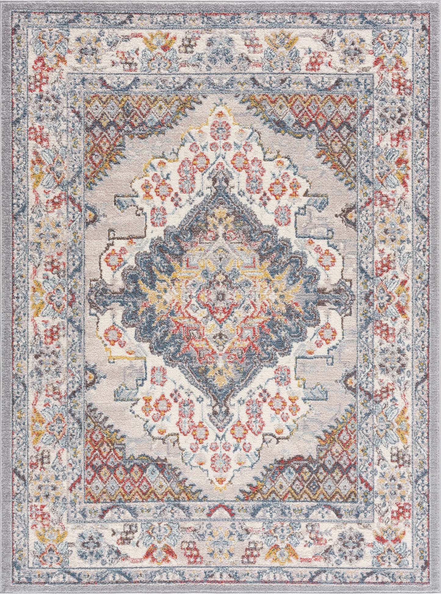 Haymond Area Rug - Traditional Style, Medium Pile, Machine-Woven in Turkey, Perfect for High Traffic Areas-1