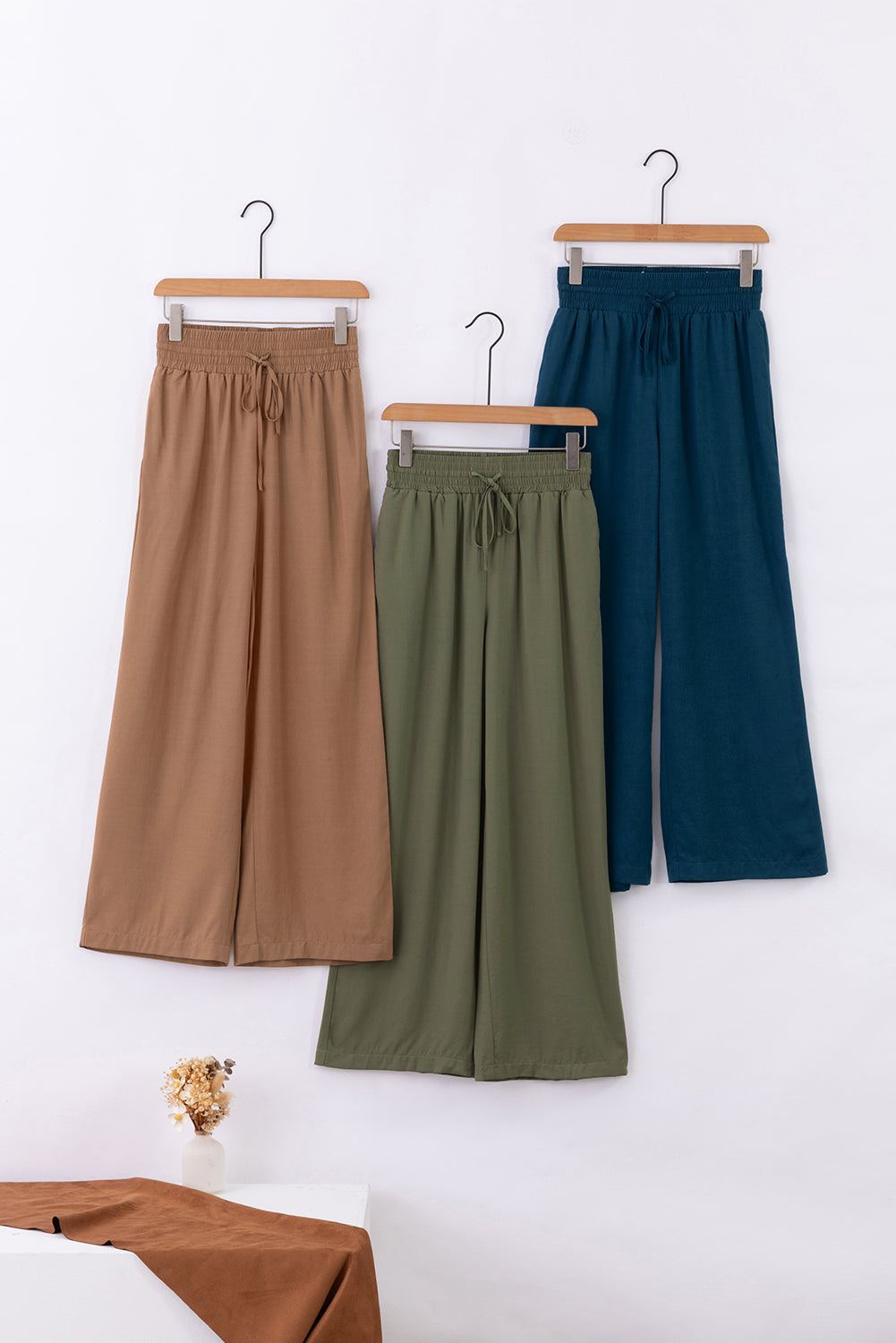 Kenzie Women's Stylish Drawstring Waist Wide Leg Casual Pants for Ultimate Comfort and Chic Style-3