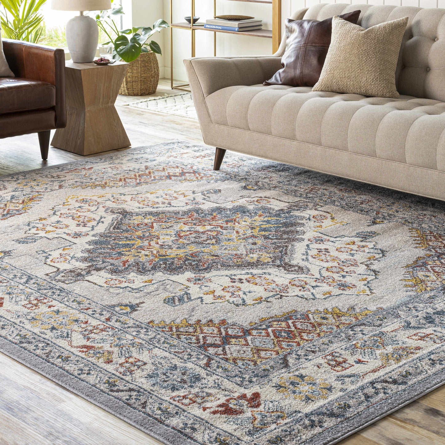 Haymond Area Rug - Traditional Style, Medium Pile, Machine-Woven in Turkey, Perfect for High Traffic Areas-2