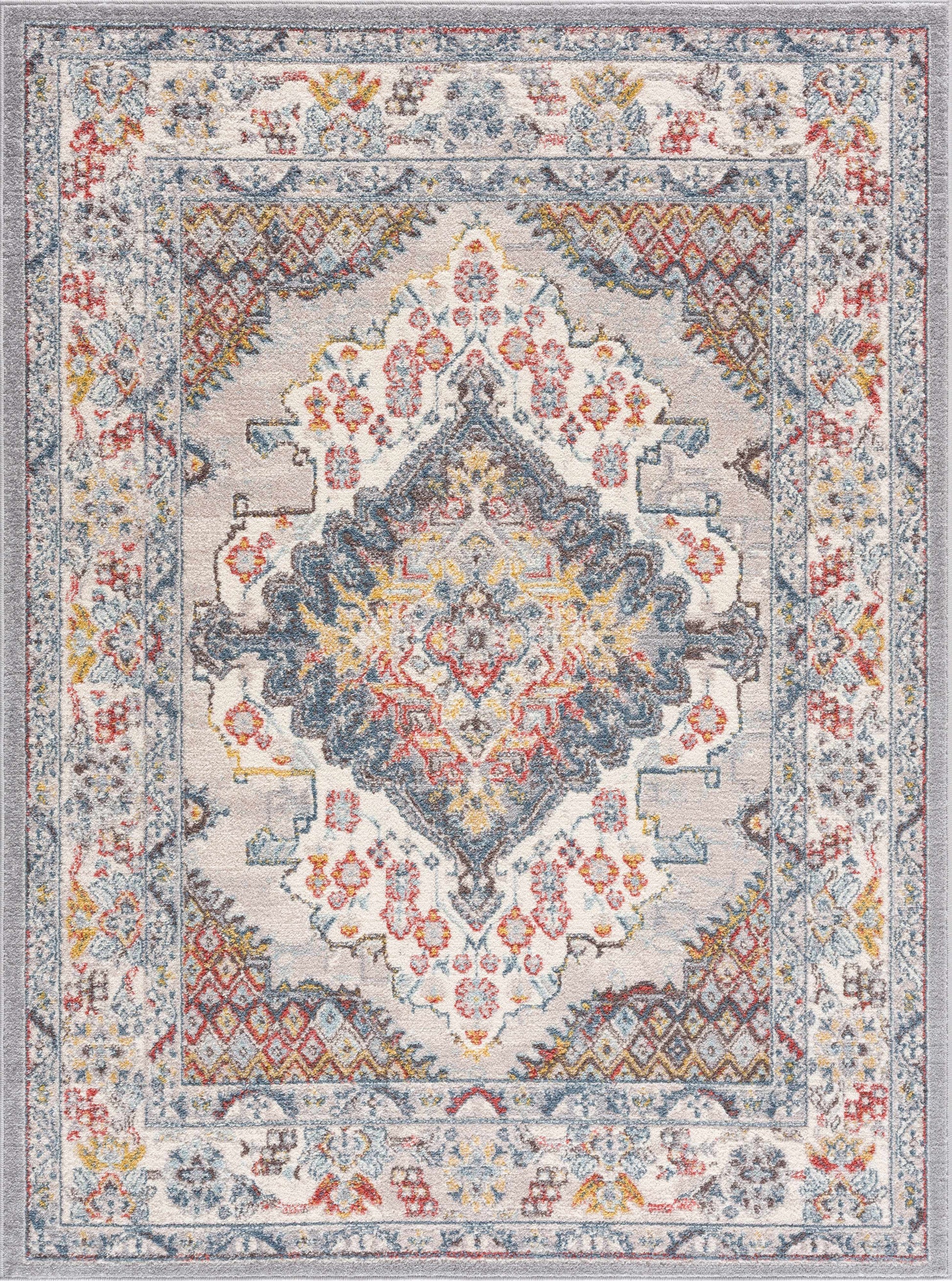 Haymond Area Rug - Traditional Style, Medium Pile, Machine-Woven in Turkey, Perfect for High Traffic Areas-1