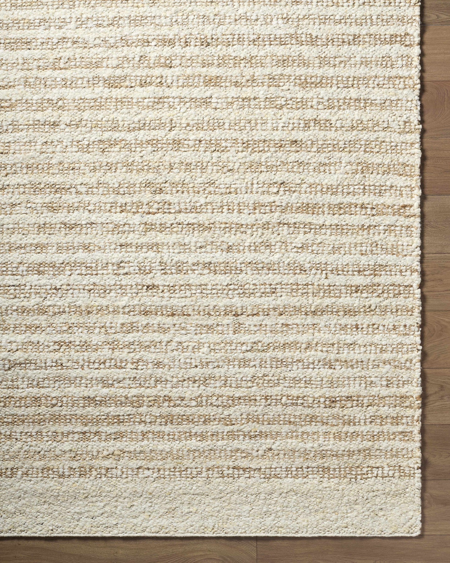 Yaron Area Rug - Hand-Woven Wool & Jute Rug, Durable No Pile Design, Transitional & Traditional Styles-4
