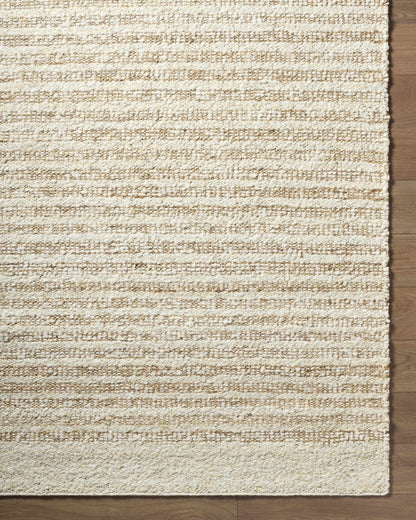 Yaron Area Rug - Hand-Woven Wool & Jute Rug, Durable No Pile Design, Transitional & Traditional Styles-4