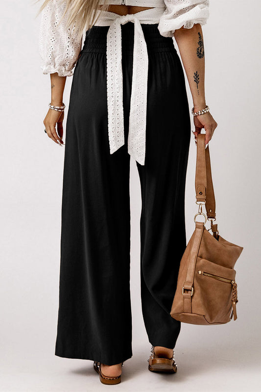 Kenzie Women's Stylish Drawstring Waist Wide Leg Casual Pants for Ultimate Comfort and Chic Style-1