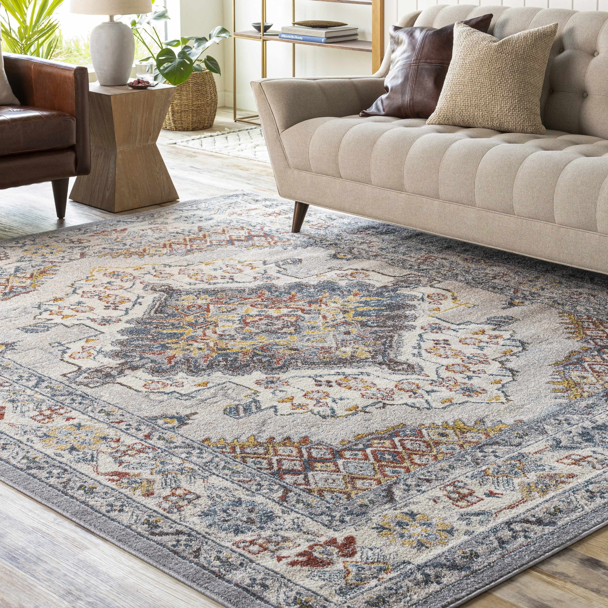 Haymond Area Rug - Traditional Style, Medium Pile, Machine-Woven in Turkey, Perfect for High Traffic Areas-2